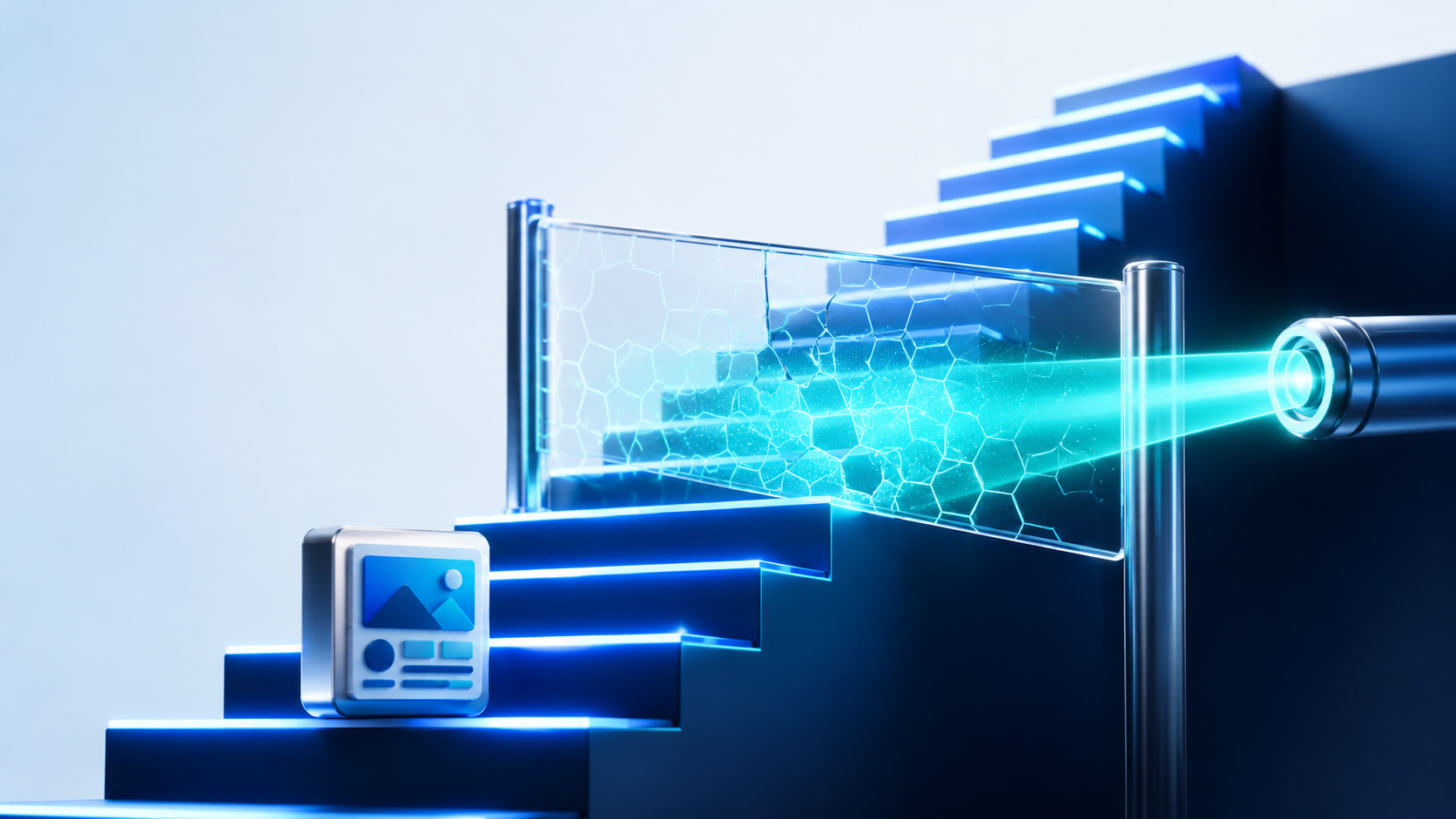 3D visual representing a website that is not ranking on Google